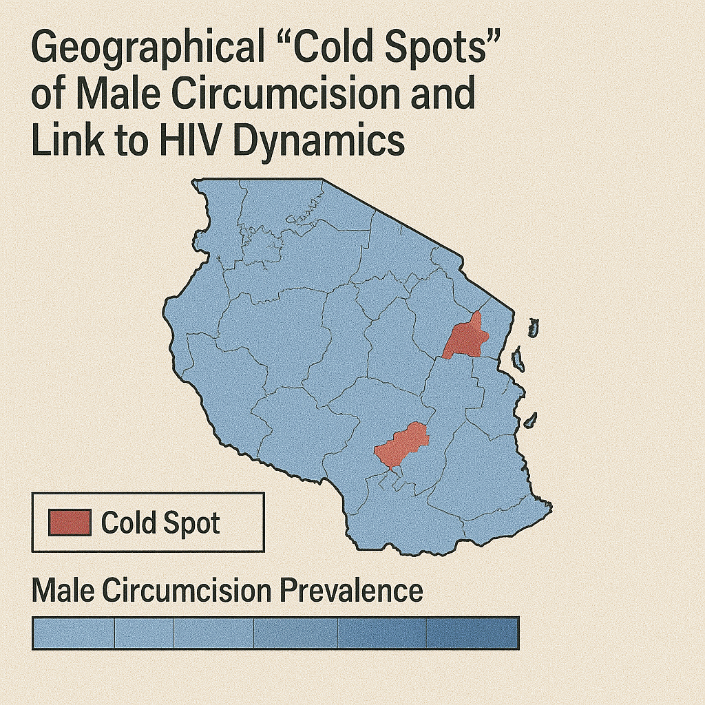 Are geographical "cold spots" of male circumcision driving differential HIV dynamics in Tanzania?