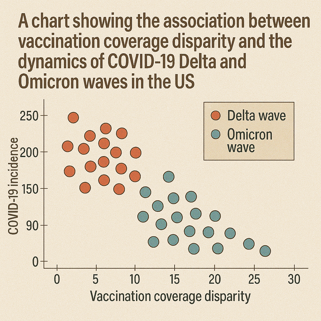 Analysis of vaccination rates and new COVID-19 infections by US county